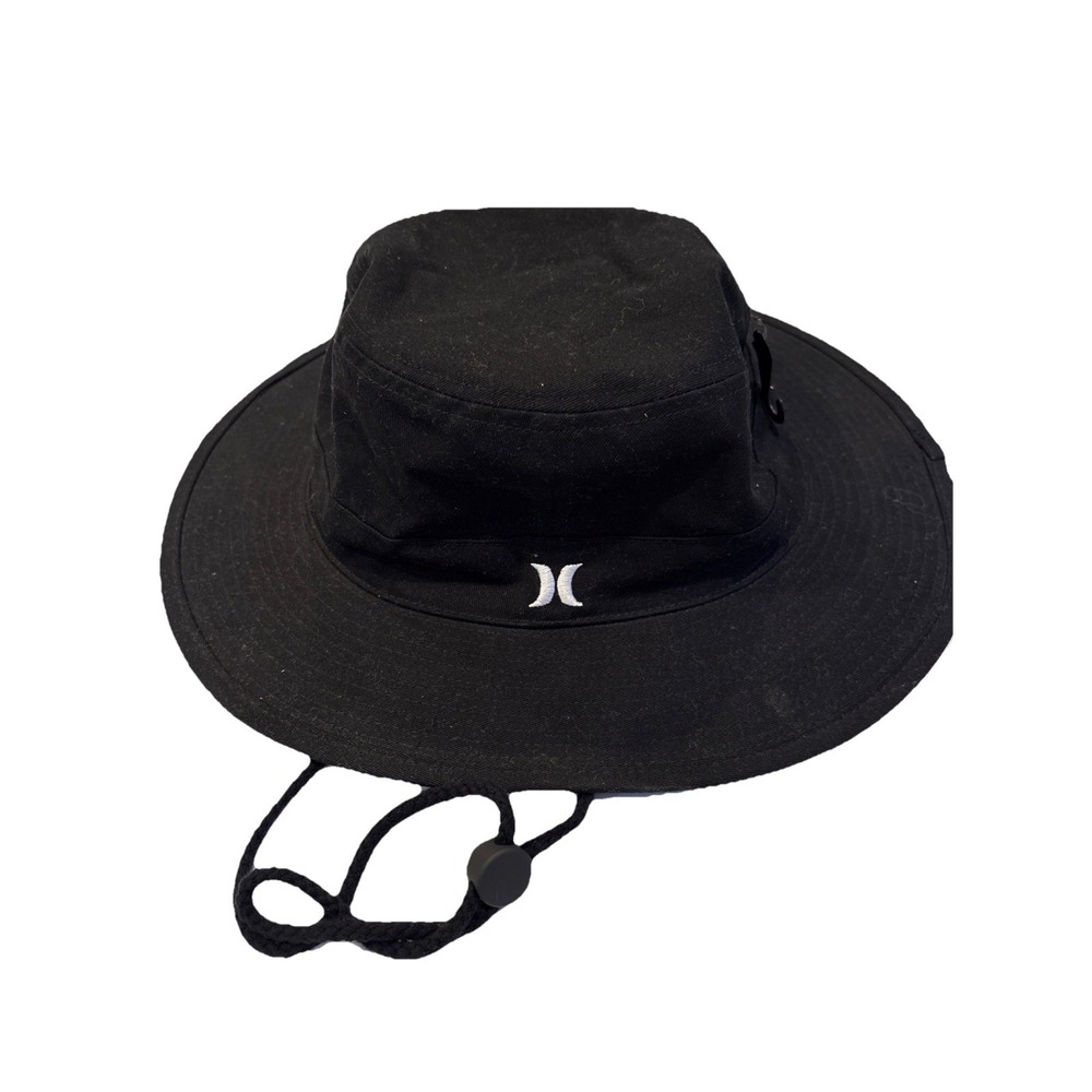 Hurley Back Country Boonie Hat‎ Black One Size Adult Bucket Flat Brim Brand NEW